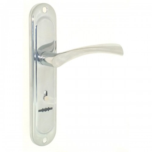 Ручки для металевих дверей F-77-012 CP (полірований хром)