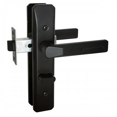 Ручки на планці А-50-45 з механізмом 100PVC BLACK (чорний)