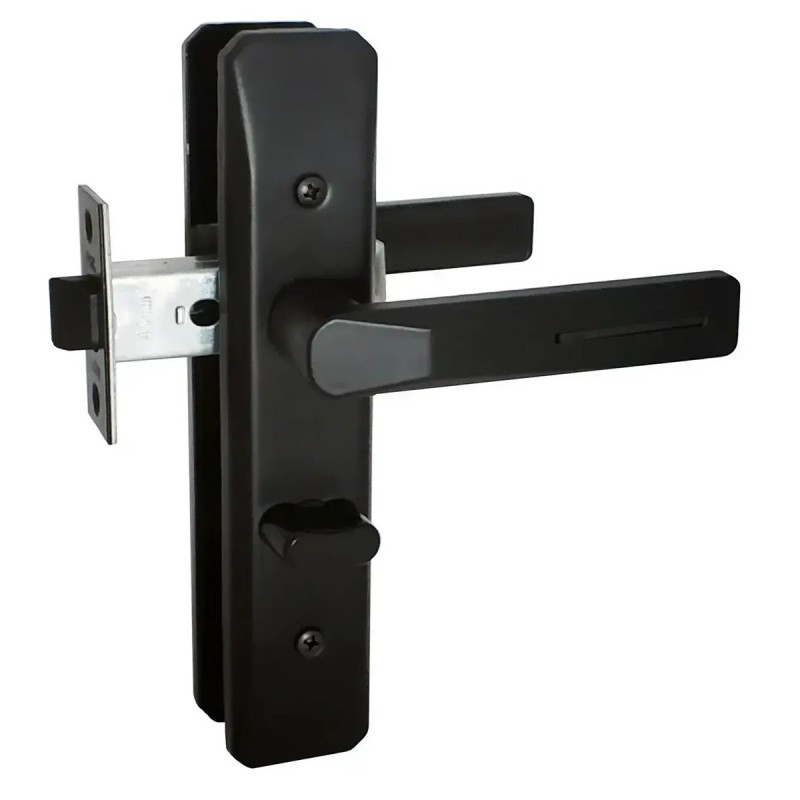 Ручки на планці А-50-45 з механізмом 100PVC BLACK (чорний)