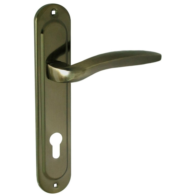 Ручки на планке A-85/40-012 (квадрат 130 мм) AB (старая бронза)