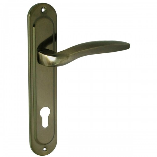 Ручки на планці A-85/40-195 (квадрат 130 мм) AB (стара бронза)