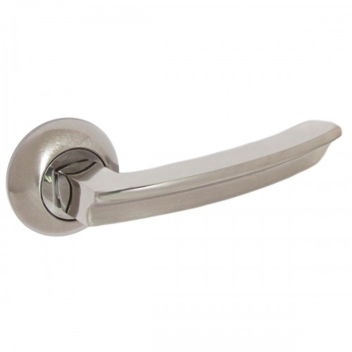 Ручки на розетах USK A-58185 (без квадрата) BN/NP (шліфований нікель/полірований нікель)