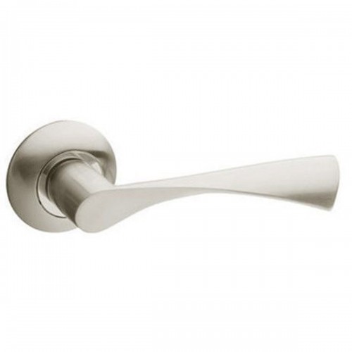 Ручки на розетах USK A-58012 BN/NP (шліфований нікель/полірований нікель)