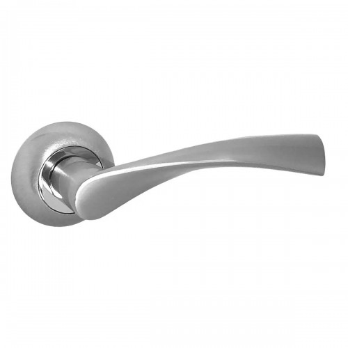 Ручки на розетах USK A-58012 BN/PB (шліфований нікель/полірована латунь)