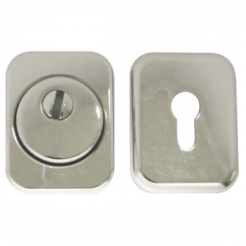 Броненакладка квадратна DP-02 10 мм NP (полірований нікель) 10 мм NP (полірований нікель)