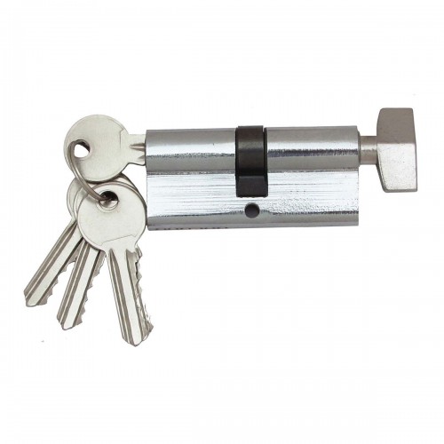 Циліндр замка Fortezi IC-80 (40*40) k/thumb перфорований ключ CP (полірований хром)