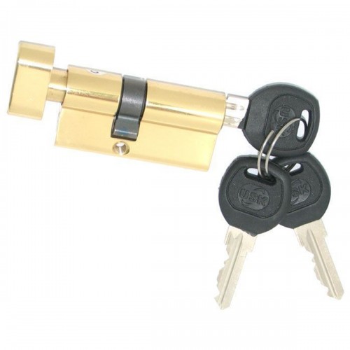 Циліндр замка USK 3B-62 (36*26) k/thumb англійський ключ PB (полірована латунь)