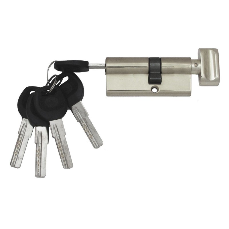 Циліндр замка USK B-70 (40*30) k/thumb перфорований ключ BN (шліфований нікель)