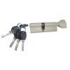 Циліндр замка USK B-80 (40*40) k/thumb перфорований ключ BN (шліфований нікель)