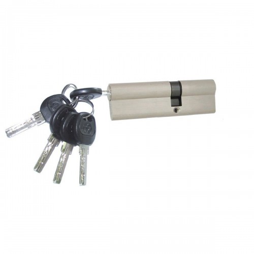 Циліндр замка USK B-80 (50*30) k/k перфорований ключ BN (шліфований нікель)