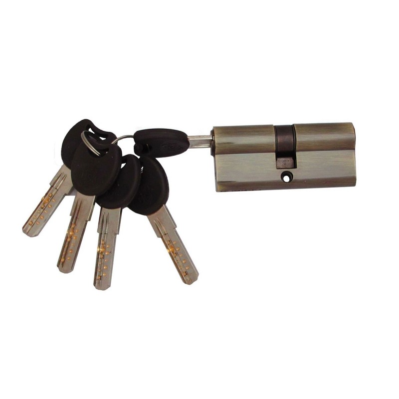 Циліндр замка USK ZC-70 (35*35) k/k перфорований ключ AB (стара бронза)