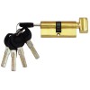 Цилиндр замка USK ZC-70 (35*35) k/thumb перфорированый ключ PB (полированная латунь)
