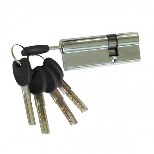 Циліндр замка USK ZC-85 (53*32) k/k перфорований ключ NP (полірований нікель)