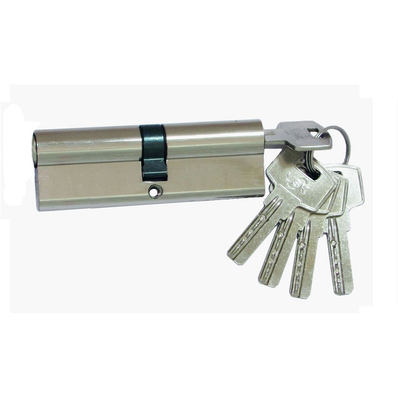 Циліндр замка USK ZC-90 (40*50) k/k перфорований ключ NP (полірований нікель)