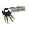 Цилиндр замка USK ZC-90 (45*45) k/k перфорированый ключ NP (полированный никель)