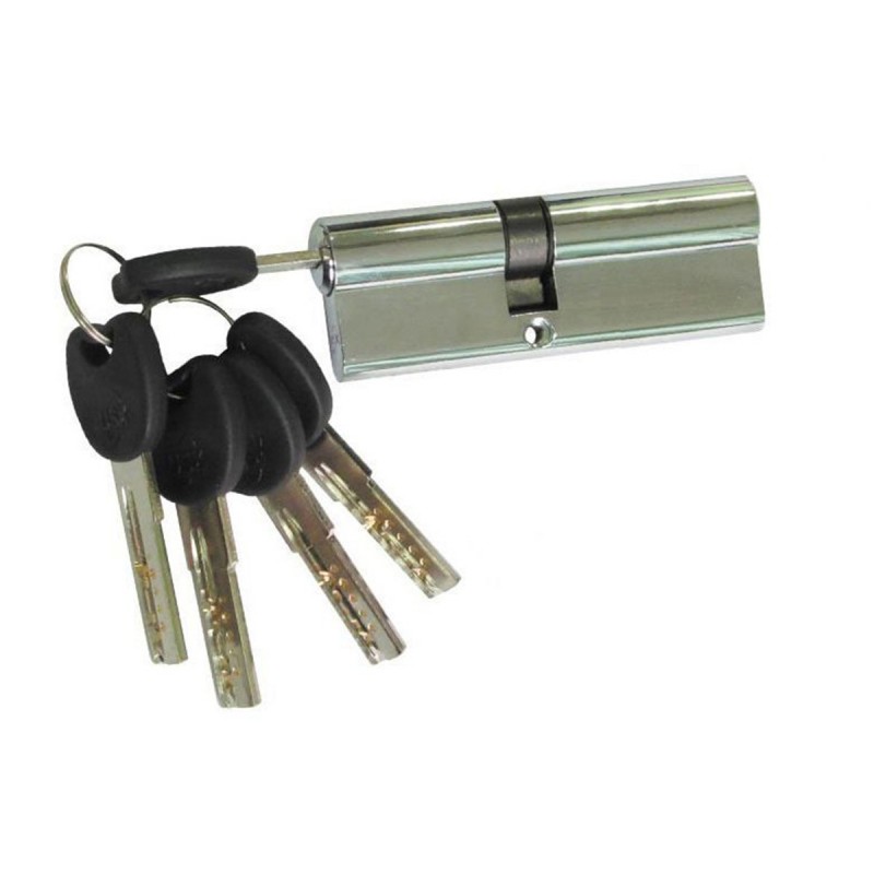 Циліндр замка USK ZC-95(50*45) k/k перфорований ключ NP (полірований нікель)