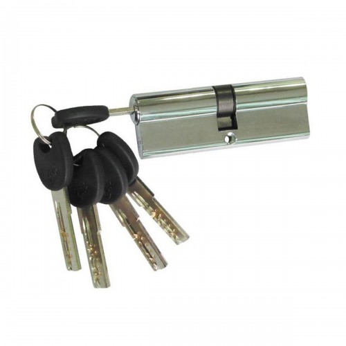 Циліндр замка USK ZC-95(55*40) k/k перфорований ключ NP (полірований нікель)