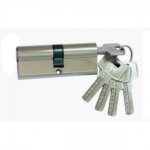 Циліндр замка USK ZCi-60 (30*30) k/k перфорований ключ NP (полірований нікель)