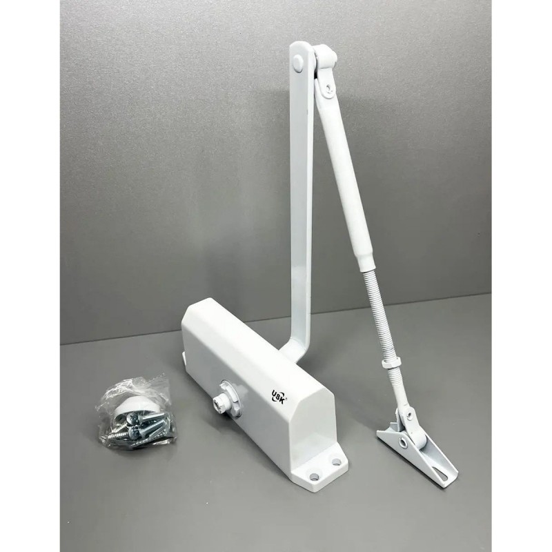 Дотягувач дверний USK 702-60 кг білий