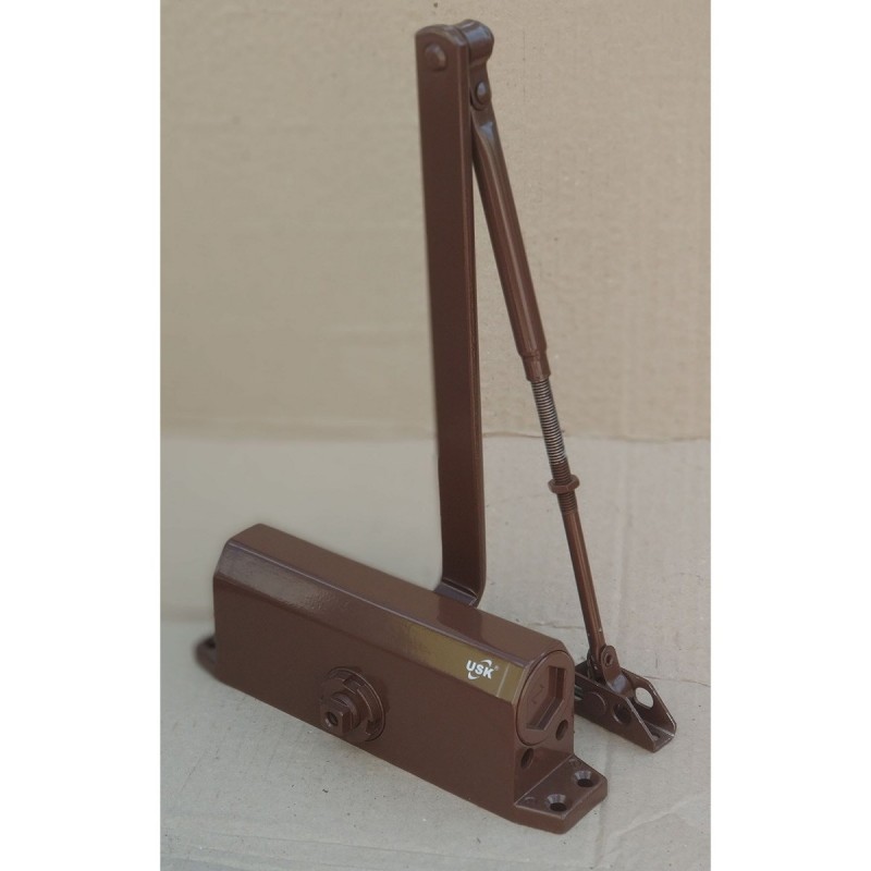 Дотягувач дверний USK 704-100 кг коричневий