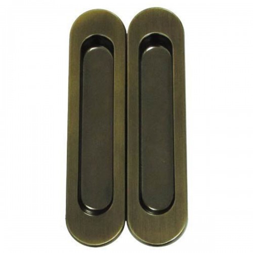 Ручки для розсувних дверей без замка I-05 AB (стара бронза)