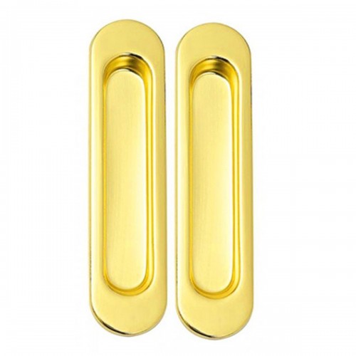 Ручки для розсувних дверей без замка I-05 PB (полірована латунь)
