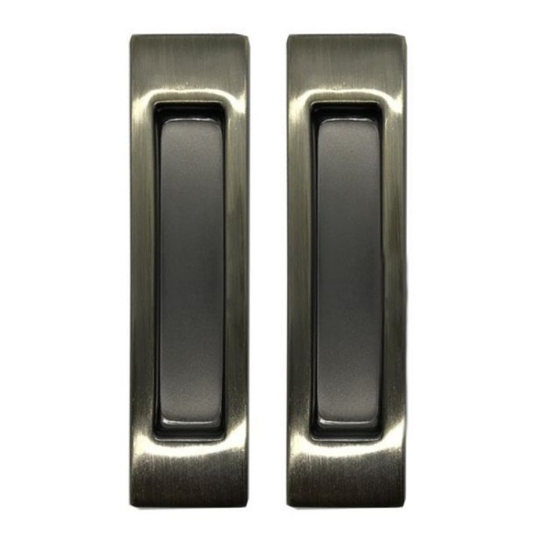 Ручки для розсувних дверей без замка I-077 AB (стара бронза)