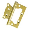 Петлі дверні накладні USK 100*75*2.5-2BB 38 мм PB (полірована латунь)